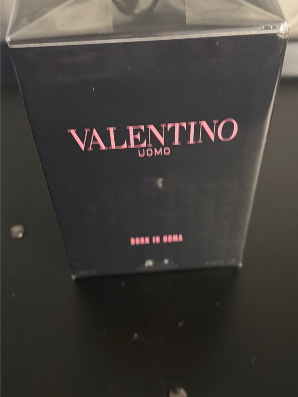 Valentino Uomo Born in Roma — Black with Pink Logo